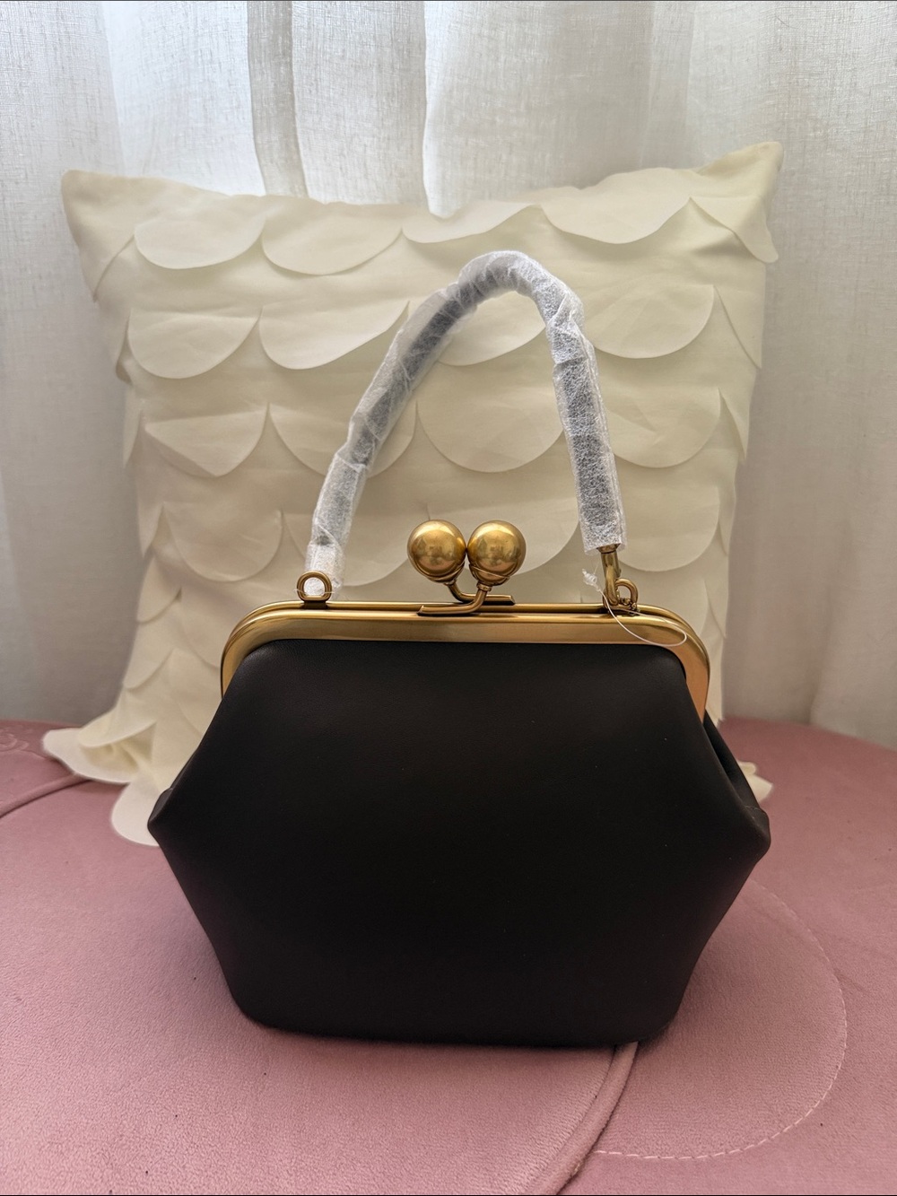 Coach  Mini Kiss-Lock Frame Bag with Gold Hardware